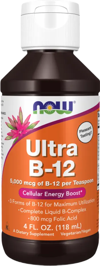 NOW Foods Ultra B-12 Liquid Течен Витамин Б-12 - 118 мл, 24 дози