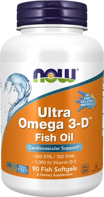 NOW Foods Ultra Omega 3-D with Vitamin D-3 Рибено Масло с Витамин D3