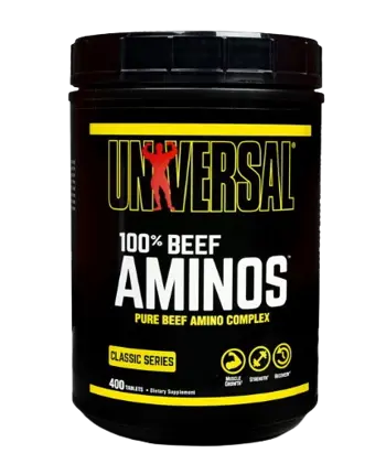 UNIVERSAL 100% Beef Aminos Телешки Аминокиселини - 400 таблетки, 133 дози