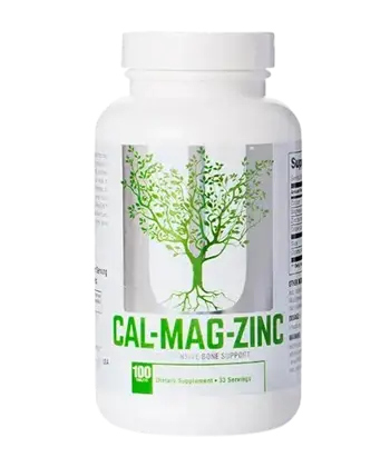 UNIVERSAL Calcium Zinc Magnesium Калций, Магнезий и Цинк - 100 таблетки, 33 дози