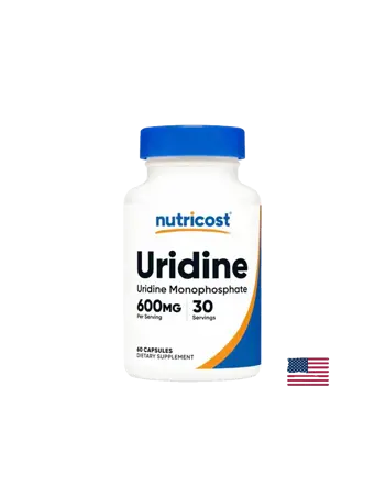 Nutricost Uridine Monophosphate Памет и концентрация, 300 mg х 60 капсули