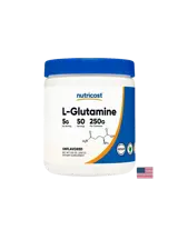Nutricost L-Glutamine В подкрепа на мускулите и чревната функция 250 g прах
