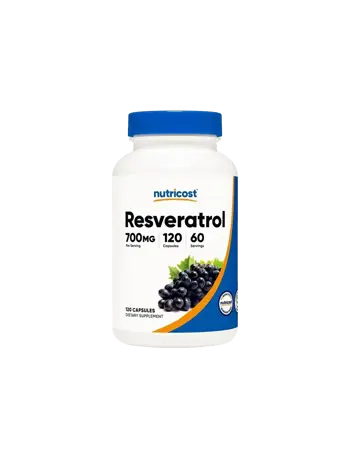 Nutricost Resveratrol В подкрепа на сърцето и кръвоносните съдове х 120 капсули