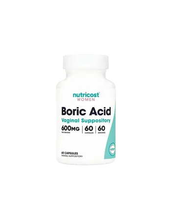 Nutricost Boric Acid Vaginal Suppository 600 mg х 60 вагинални капсули