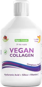 Swedish Nutra Vegan Collagen with Hyaluronic Acid, Silica and Vitamin C Веган Колаген