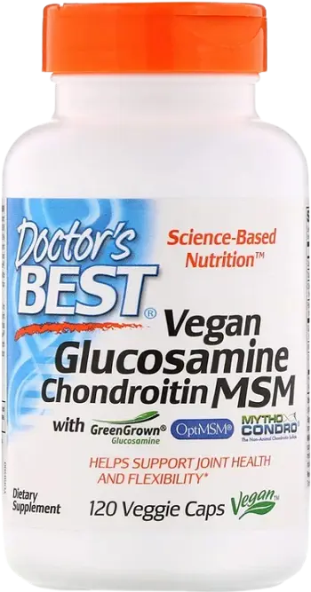 Doctor's Best Vegan Glucosamine & Chondroitin & MSM Веган формула за здрави стави х 120 капсули