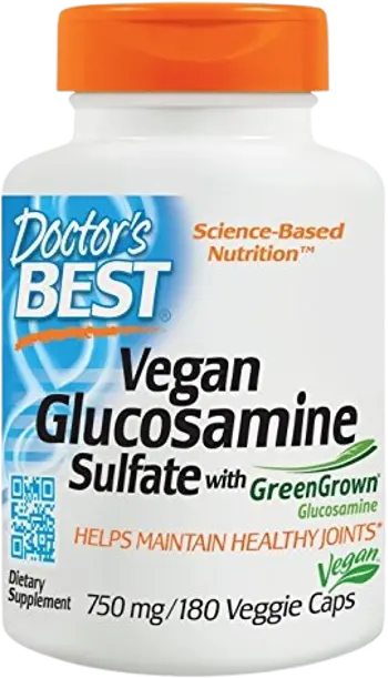 Doctor's Best Vegan Glucosamine Sulfate 750 mg With GreenGrown Веган глюкозамин сулфат за здрави стави