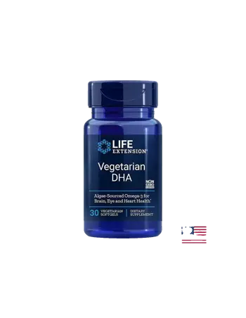 Life Extension Vegetarian DHA Растителна DHA 200 mg х 30 софтгел капсули