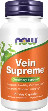 NOW Foods Vein Supreme Circulatory Support Специализирана Формула в Подкрепа на Кръвоносните Съдове - 90 веге капсули, 45 дози