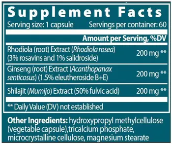 VEMOHERB Eastern Adaptogen Адаптогенен Комплекс - 60 веге капсули, 60 дози