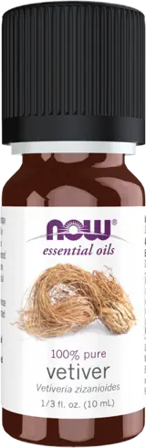 NOW Foods Vetiver Oil 100% Pure Vetiveria Zizanioides Етерично Масло от Vetiveria Zizanioides (Ветивер) - 10 мл