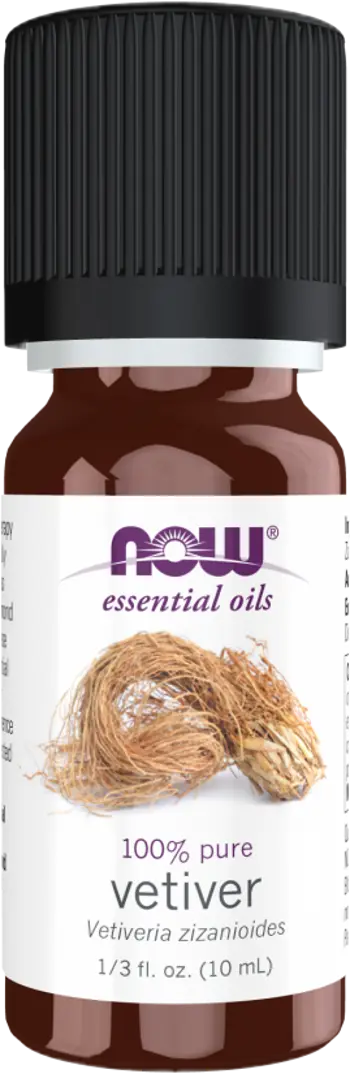 NOW Foods Vetiver Oil 100% Pure Vetiveria Zizanioides Етерично Масло от Vetiveria Zizanioides (Ветивер) - 10 мл