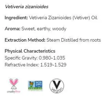 NOW Foods Vetiver Oil 100% Pure Vetiveria Zizanioides Етерично Масло от Vetiveria Zizanioides (Ветивер) - 10 мл