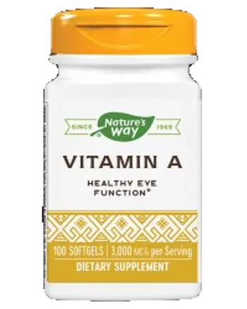 Nature's Way Vitamin A 10 000 IU За здраве на очите и имунитета х 100 капсули