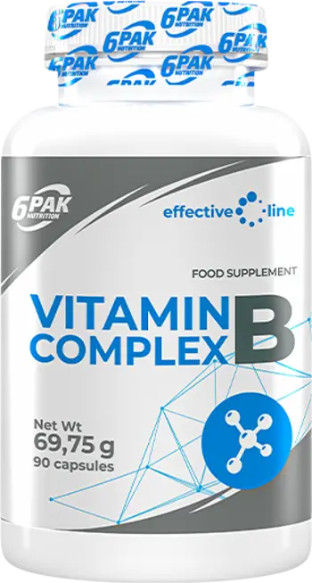 6PAK Nutrition Vitamin B Complex Витамин B Kомплекс - 90 капсули, 90 дози