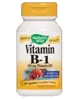Natures Way Vitamin B1 100 mg Тиамин за енергия и нервна система х 100 капсули