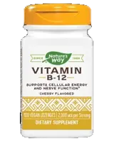 Nature's Way Vitamin B-12 2000 mcg Подкрепа за клетъчна енергия и нервна функция х 100 дражета