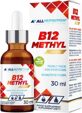 AllNutrition Vitamin B12 Methyl Drops Биологично активна форма на витамин B12
