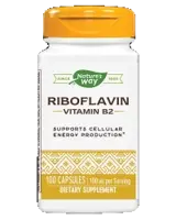 Nature's Way Vitamin B2 100 mg (Riboflavin) За енергиен метаболизъм х 100 капсули