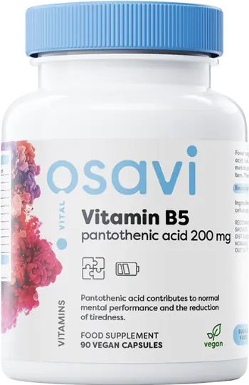 Витамин B5 Пантотенова Киселина / Vitamin B5 | Pantothenic Acid 200 mg