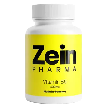 ZEINpharma Витамин Б5 (Vitamin B5) 500 mg – За енергия и здрава кожа х 120 капсули