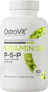 OstroVit Vitamin B6 P-5-P 6 мг Витамин Б-6  P-5-P - 60 капсули, 60 дози