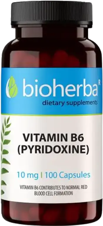 Bioherba Vitamin B-6 100 mg Pyridoxine За енергия и нервна система