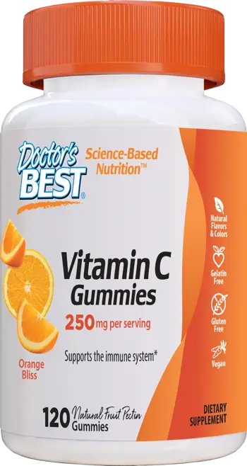 Doctor's Best Vitamin C Chewable Gummies Подкрепа за имунната система х 120 желирани бонбони