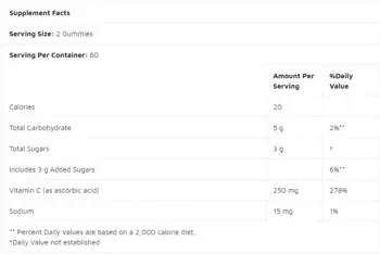 Doctor's Best Vitamin C Chewable Gummies Подкрепа за имунната система х 120 желирани бонбони