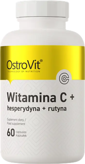 OstroVit Vitamin C + Hesperidin + Rutin Витамин C + Екстракт от Плодове от Японско Дърво Пагода и Горчиви Портокалови Плодове - 60 капсули, 60 дози