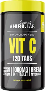 HIRO.LAB Vitamin C 1000 mg + Bioflavonoids with Echinacea + Zinc За силен имунитет и възстановяване