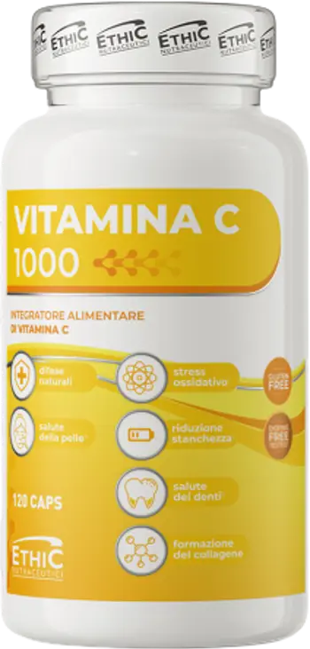 EthicSport Vitamin C 1000 mg Мощна подкрепа за имунитета х 120 капсули