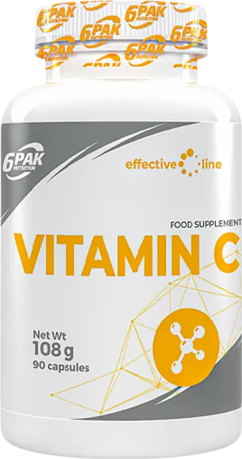6PAK Nutrition Vitamin C 1000 мг Витамин C - 90 капсули, 90 дози