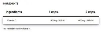 Vitamin C 500 mg | L-Ascorbic Acid