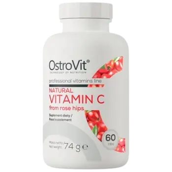 Vitamin C From Rose Hips / 700 mg Natural Vitamin C / 60 Таблетки, 60 Дози