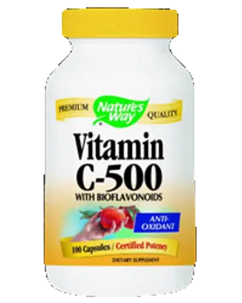 Nature's Way Vitamin C with Bioflavonoids 500 mg За силен имунитет и антиоксидантна защита х 100 капсули