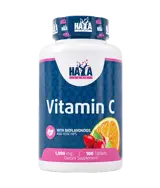 Haya Labs Vitamin C with Bioflavonoids and Rose Hips 1000 mg За силна имунна система х 100 таблетки