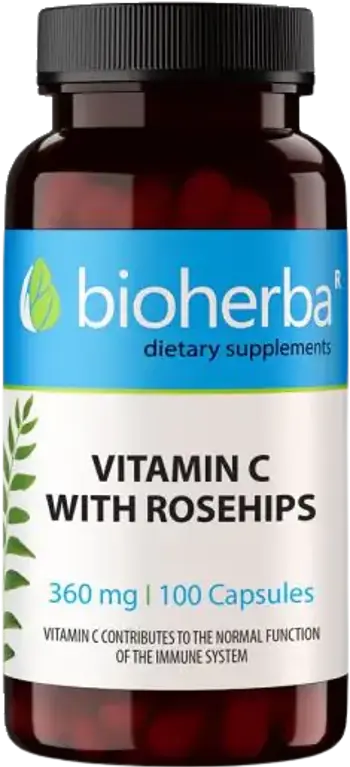 Bioherba Vitamin C with Rose Hips 360 mg За силен имунитет и здрави стави