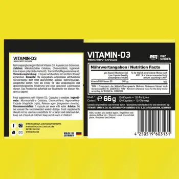 Витамин Д / Vitamin D – ESN (120 капс)