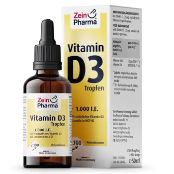 ZEINpharma Витамин Д (Vitamin D) 1000 IU Капки за силен имунитет х 50 мл