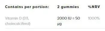 Витамин D3 2000 IU Дъвчащи Таблетки / Vitamin D3 2000 IU | Chewable