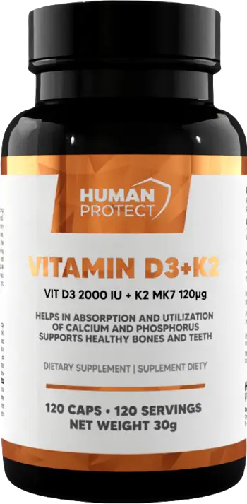Витамин D3 2000 IU + K2 100 мкг / Vitamin D3 2000 IU + K2 100 mcg