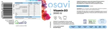 Витамин D3 2000 IU / Vitamin D3 2000 IU | Quali-D®