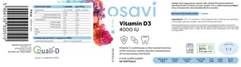 Витамин D3 4000 IU / Vitamin D3 4000 IU | Quali-D®
