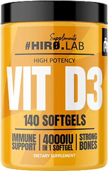 Hiro.Lab Vitamin D3 4000 IU За здрави кости и силен имунитет