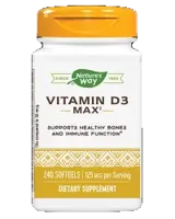 Nature's Way Vitamin D3 5000 IU В подкрепа на костите и имунитета х 240 гел капсули