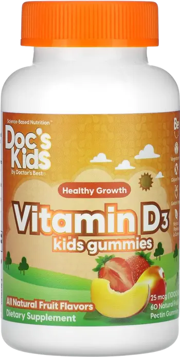 Doctor's Best Vitamin D3 Kid's Gummies Детски желирани бонбони с витамин D3