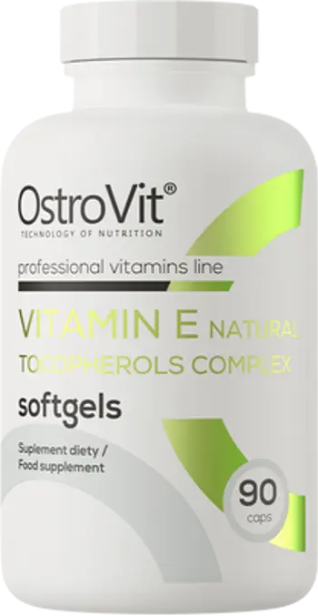 OstroVit Vitamin E Natural Tocopherols Complex Витамин E - 90 гел капсули, 90 дози