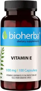 Bioherba Vitamin E 100 mg За силно сърце и имунитет