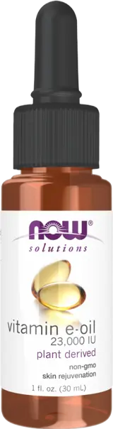 NOW Foods Vitamin E Oil 23,000 IU Plant Delivered Non-GMO Skin Rejuvenation Витамин E - 30 мл